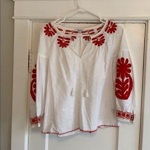 Madewell peasant top XS